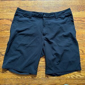 The North Face Shorts Black 10" Inseam Sz 36 Chino Polyester Hike Gorpcore Camp